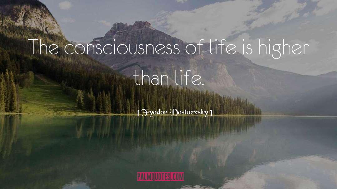 Fyodor Dostoevsky Quotes: The consciousness of life is