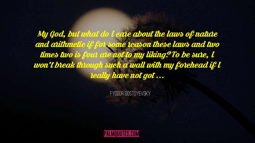 Fyodor Dostoyevsky Quotes: My God, but what do