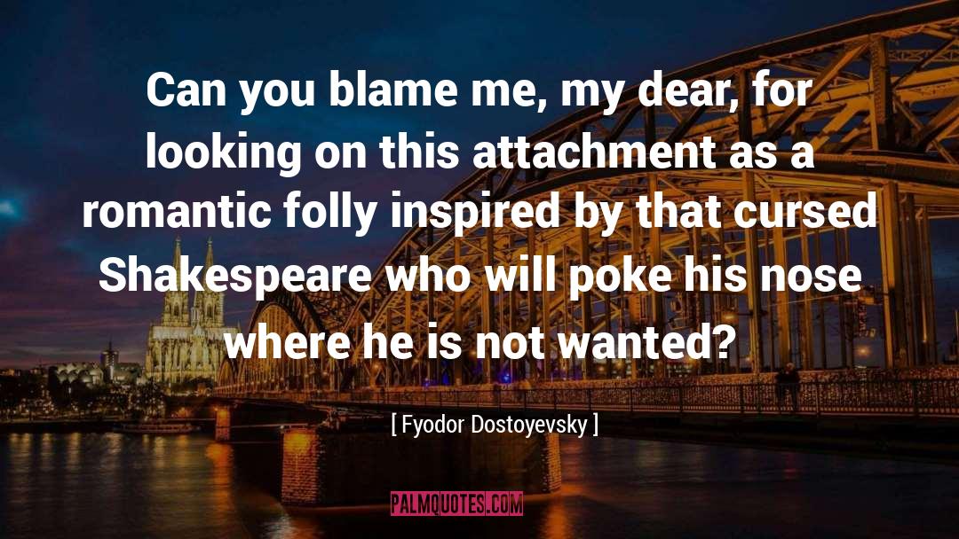 Fyodor Dostoyevsky Quotes: Can you blame me, my