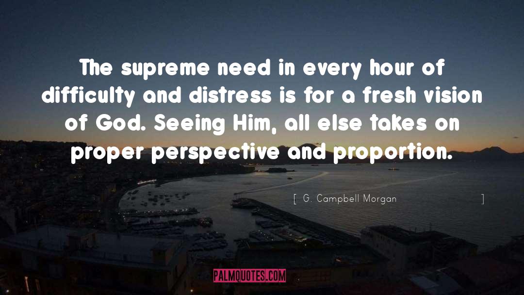 G. Campbell Morgan Quotes: The supreme need in every