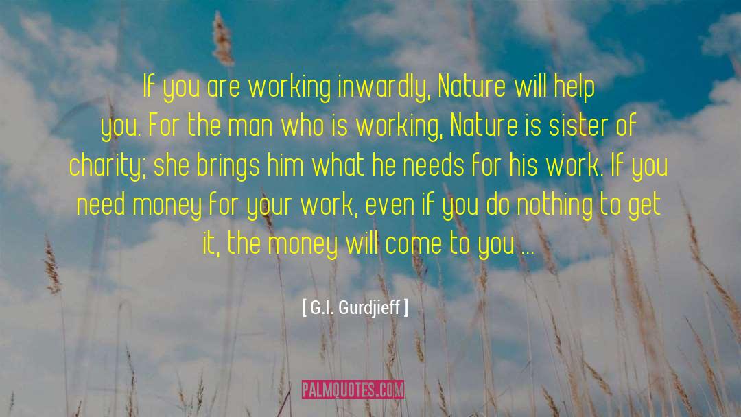 G.I. Gurdjieff Quotes: If you are working inwardly,