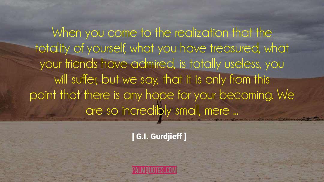 G.I. Gurdjieff Quotes: When you come to the