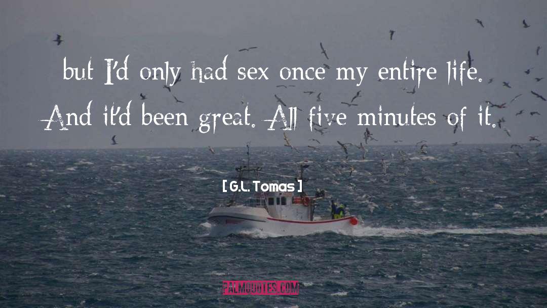 G.L. Tomas Quotes: but I'd only had sex