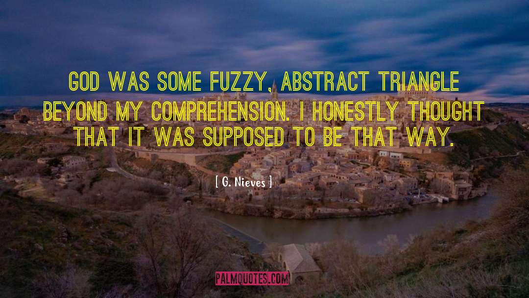 G. Nieves Quotes: God was some fuzzy, abstract
