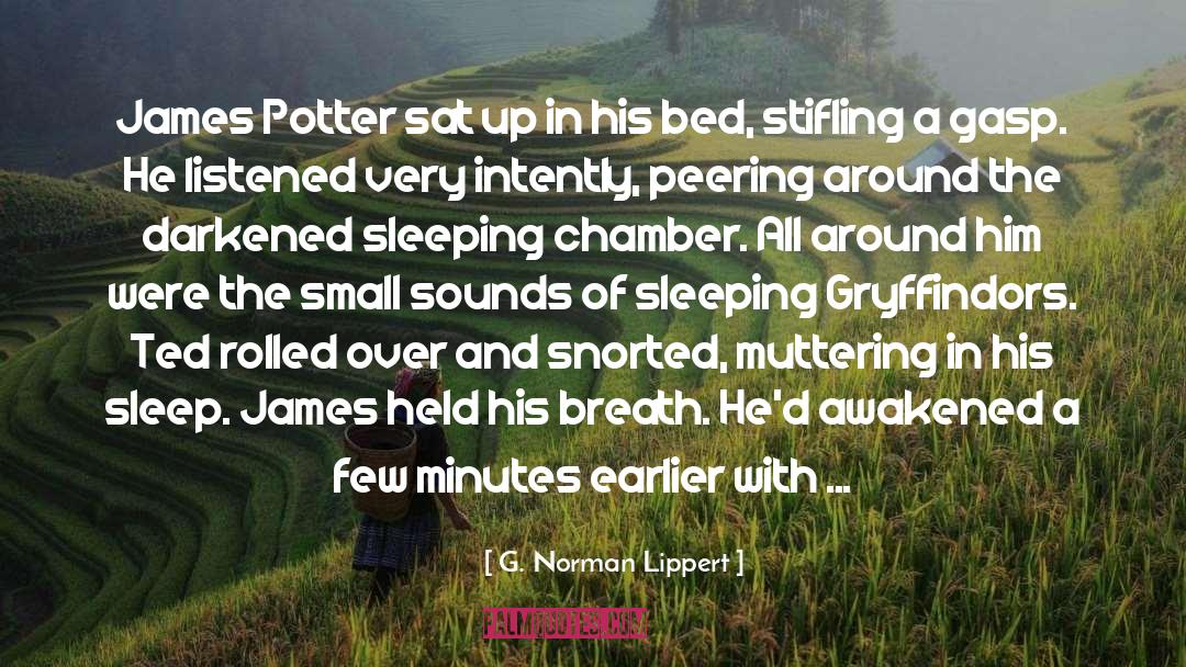 G. Norman Lippert Quotes: James Potter sat up in