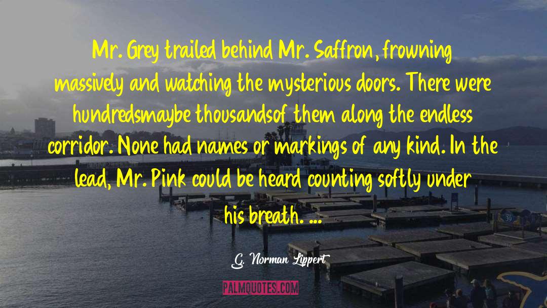 G. Norman Lippert Quotes: Mr. Grey trailed behind Mr.