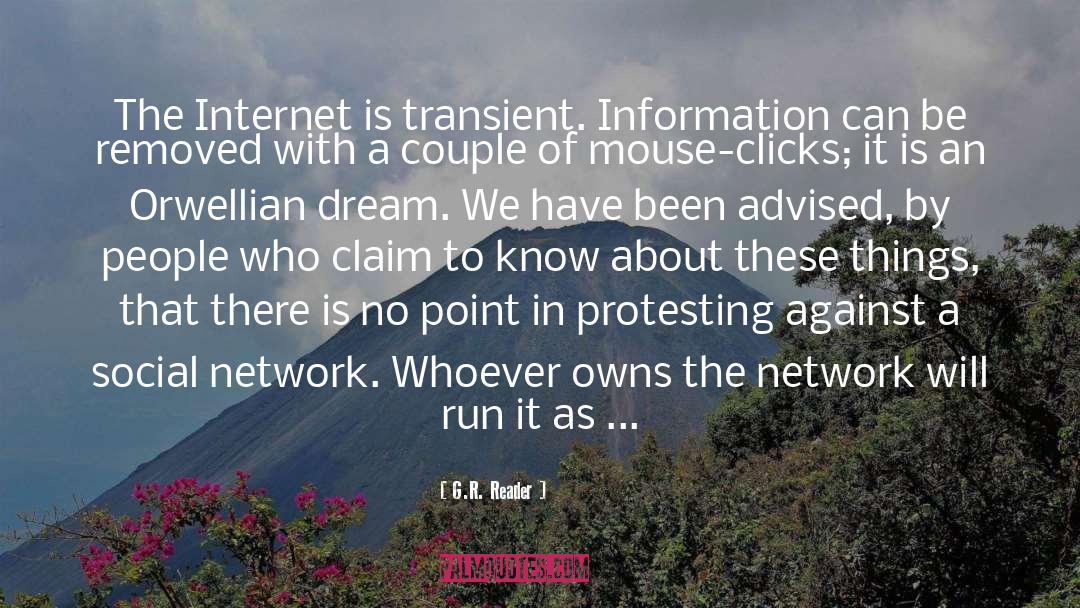 G.R. Reader Quotes: The Internet is transient. Information