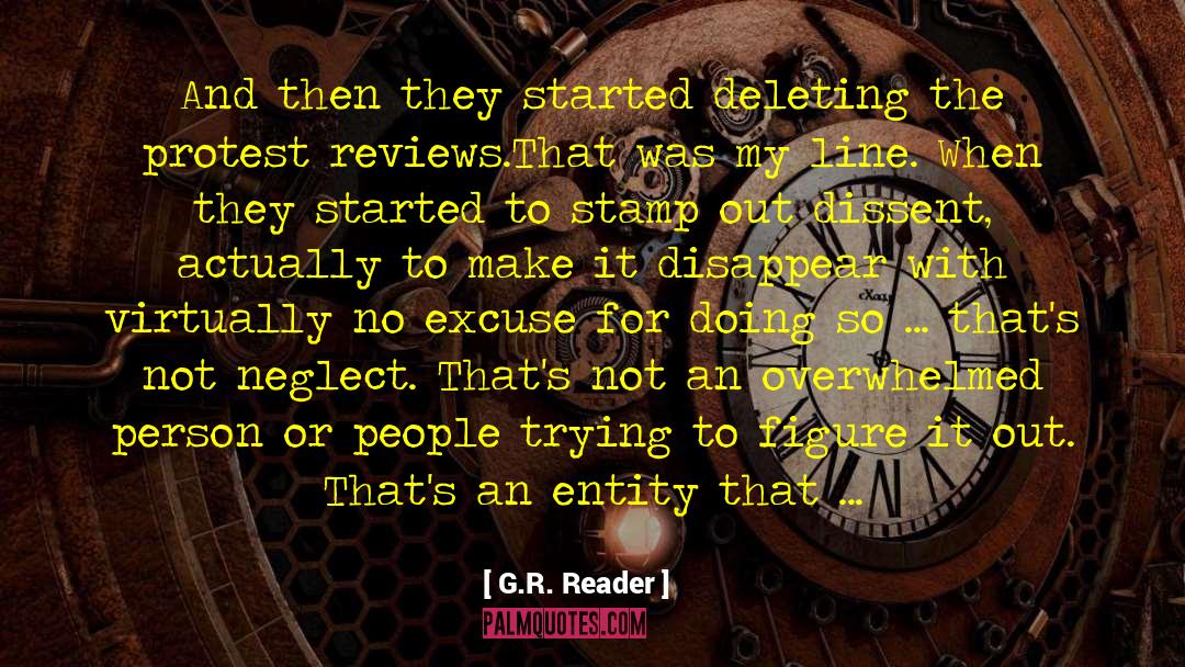 G.R. Reader Quotes: And then they started deleting