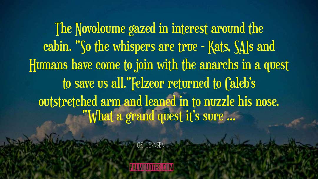 G.S. Jennsen Quotes: The Novoloume gazed in interest