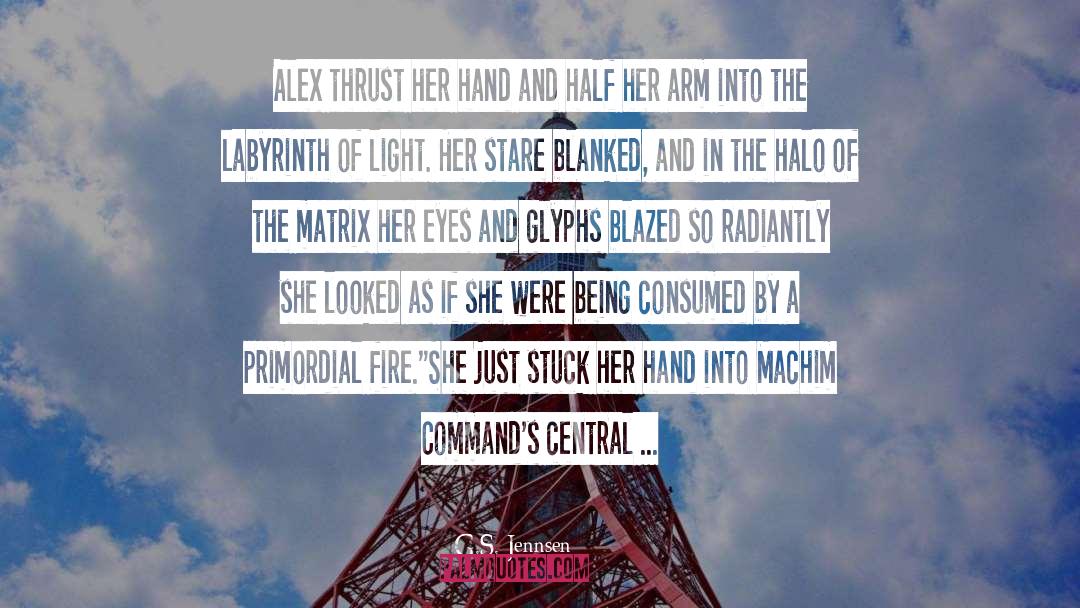 G.S. Jennsen Quotes: Alex thrust her hand and