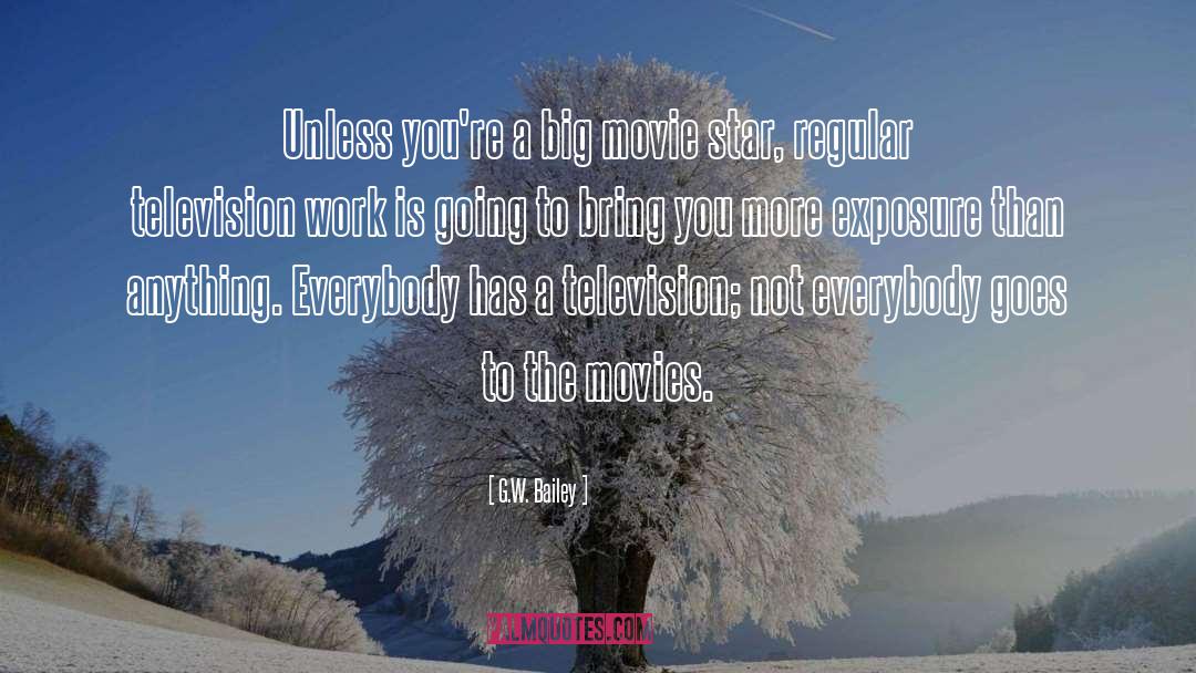 G.W. Bailey Quotes: Unless you're a big movie