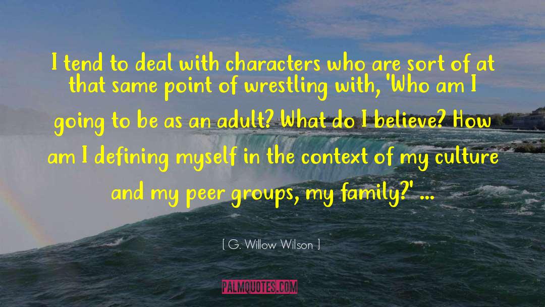 G. Willow Wilson Quotes: I tend to deal with