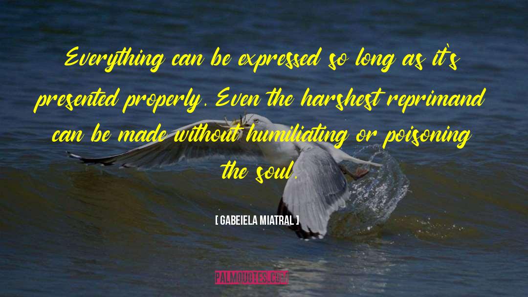 Gabeiela Miatral Quotes: Everything can be expressed so