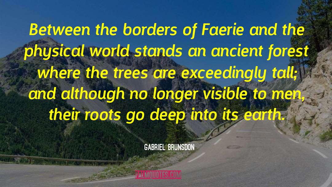 Gabriel Brunsdon Quotes: Between the borders of Faerie