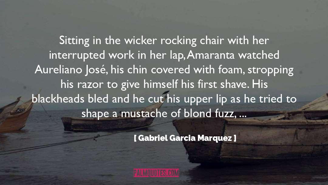 Gabriel Garcia Marquez Quotes: Sitting in the wicker rocking