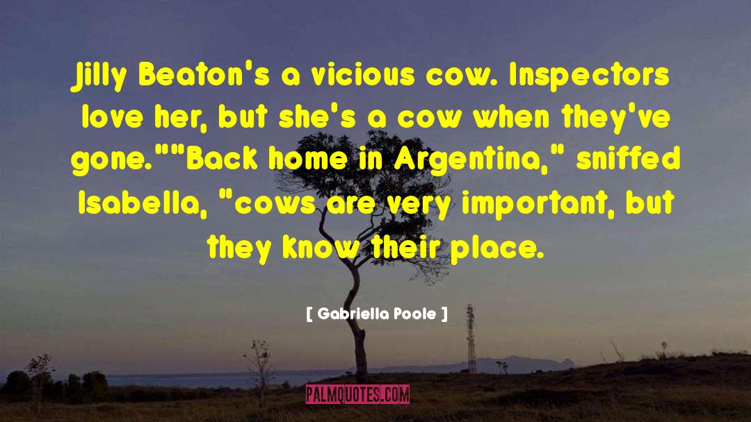 Gabriella Poole Quotes: Jilly Beaton's a vicious cow.