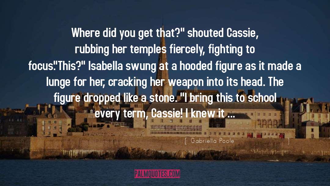 Gabriella Poole Quotes: Where did you get that?