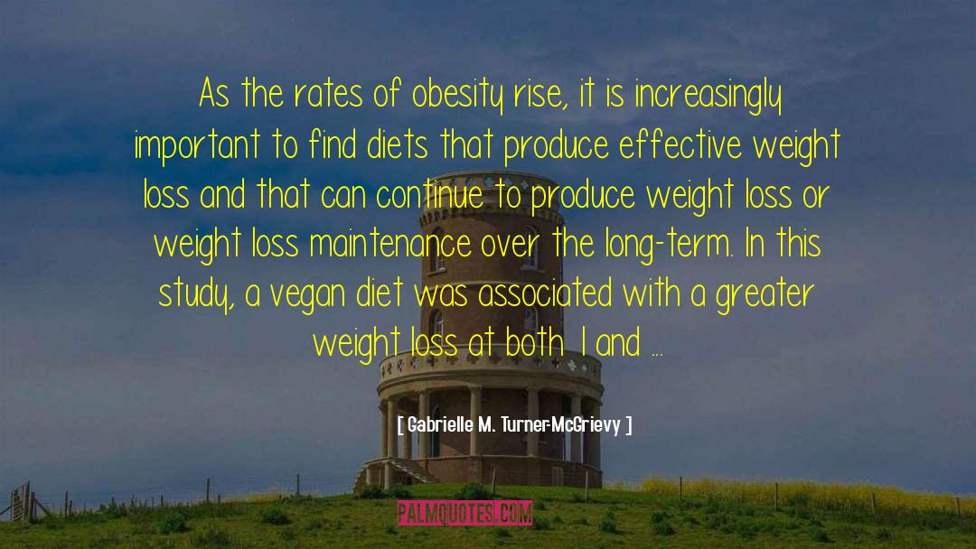 Gabrielle M. Turner-McGrievy Quotes: As the rates of obesity