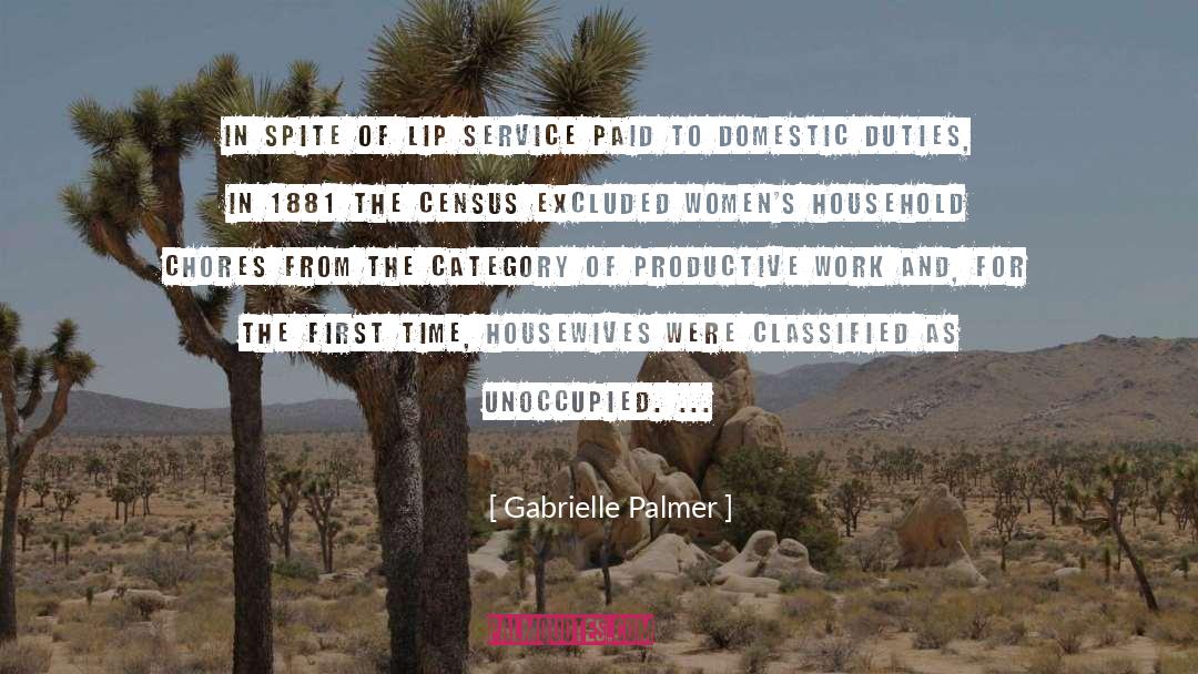 Gabrielle Palmer Quotes: In spite of lip service