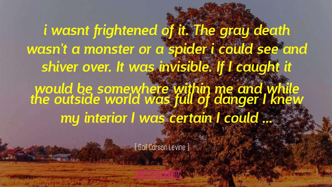 Gail Carson Levine Quotes: i wasnt frightened of it.