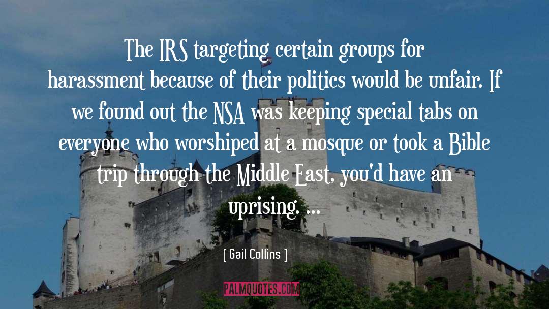 Gail Collins Quotes: The IRS targeting certain groups