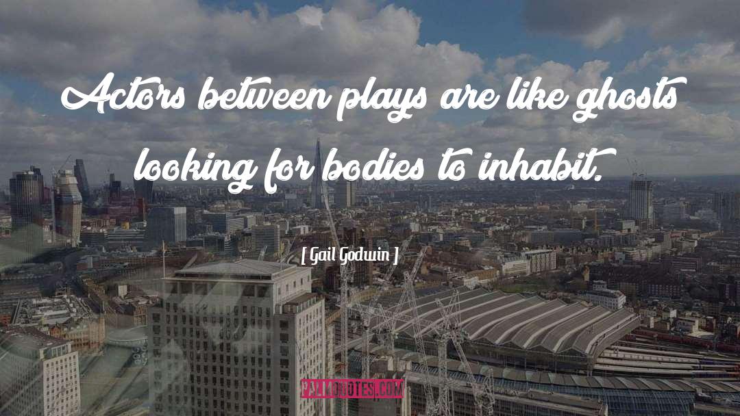 Gail Godwin Quotes: Actors between plays are like