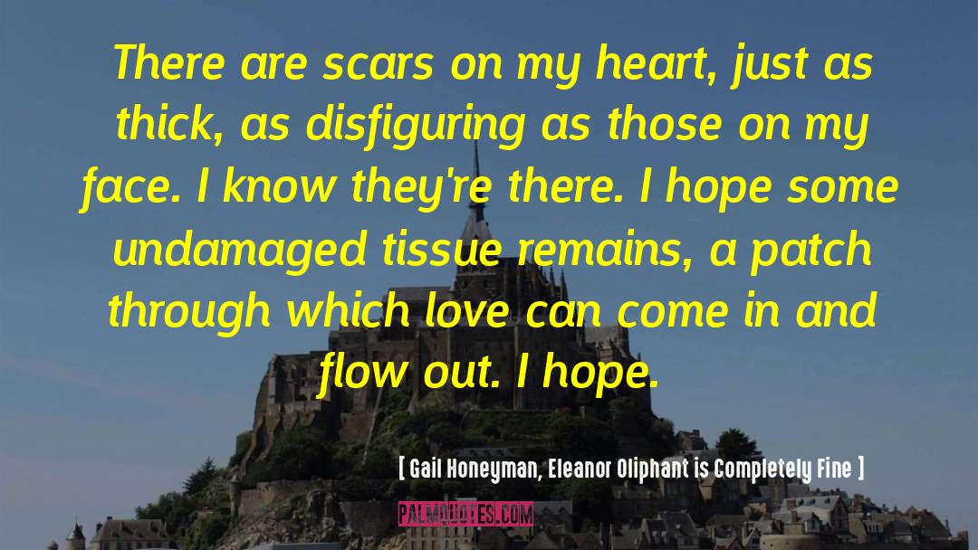 Gail Honeyman, Eleanor Oliphant Is Completely Fine Quotes: There are scars on my
