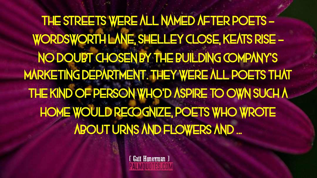 Gail Honeyman Quotes: The streets were all named
