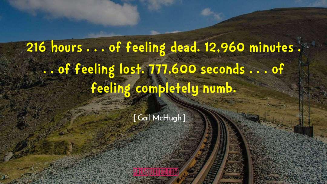 Gail McHugh Quotes: 216 hours . . .