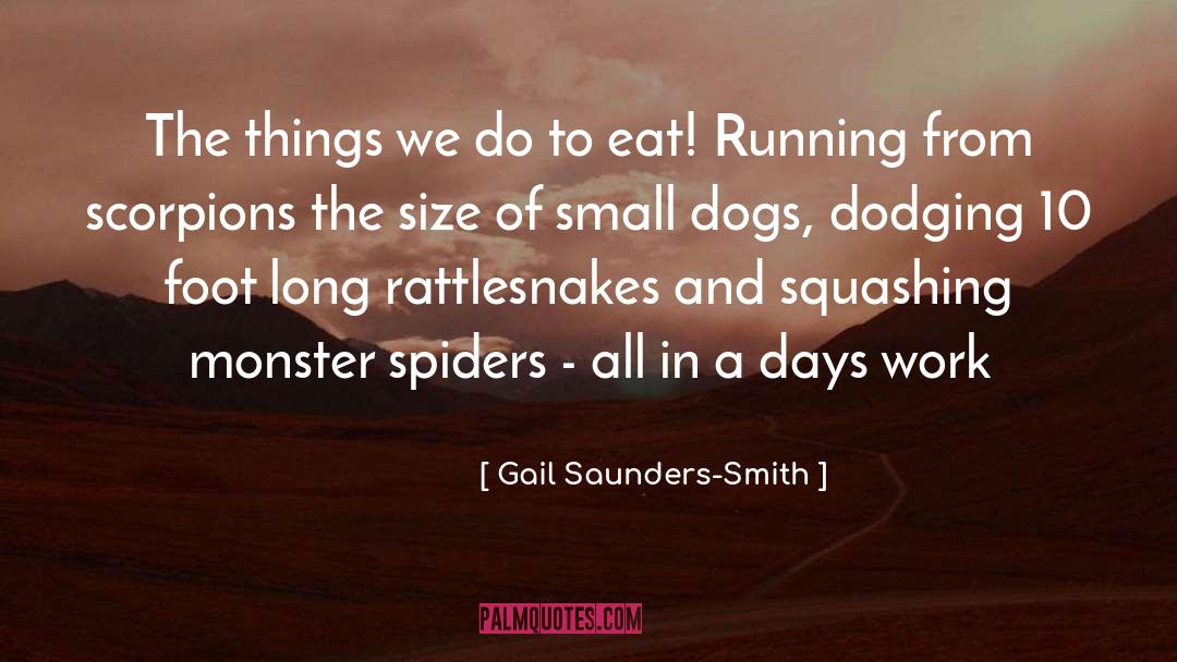 Gail Saunders-Smith Quotes: The things we do to