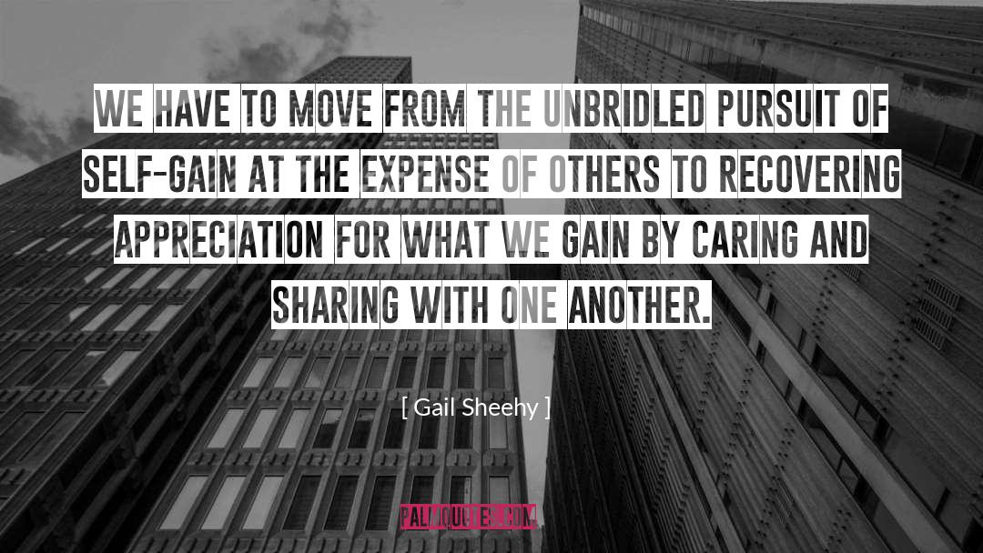 Gail Sheehy Quotes: We have to move from
