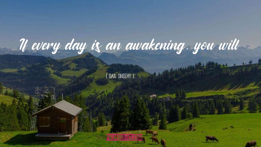 Gail Sheehy Quotes: If every day is an