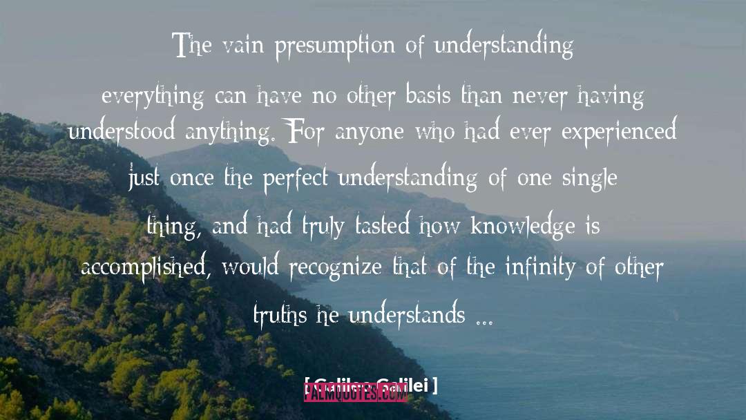 Galileo Galilei Quotes: The vain presumption of understanding
