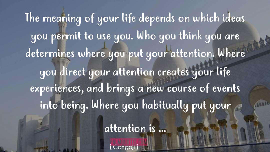 Gangaji Quotes: The meaning of your life