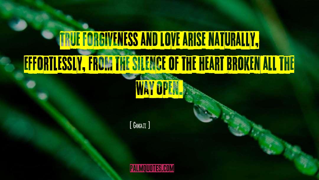 Gangaji Quotes: True forgiveness and love arise