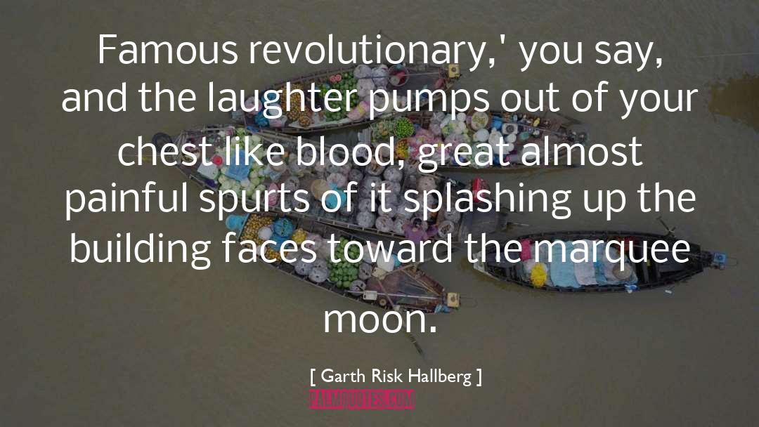 Garth Risk Hallberg Quotes: Famous revolutionary,' you say, and