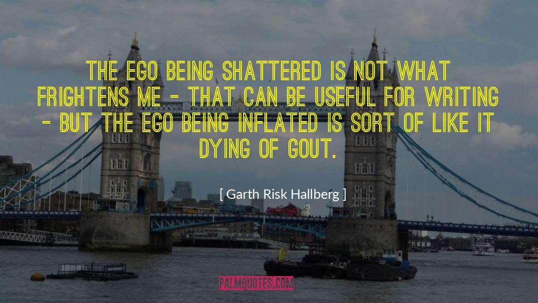 Garth Risk Hallberg Quotes: The ego being shattered is