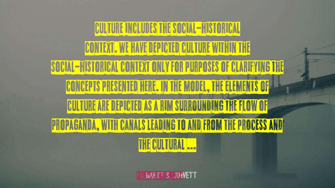 Garth S. Jowett Quotes: Culture includes the social-historical context.