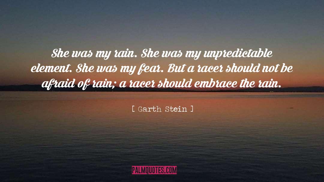 Garth Stein Quotes: She was my rain. She
