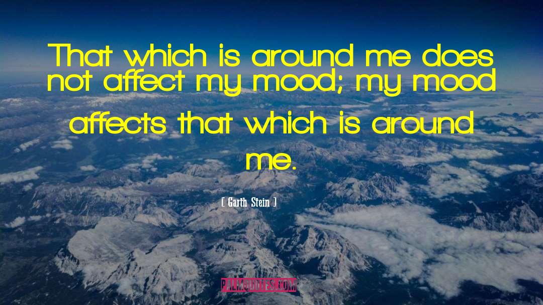 Garth Stein Quotes: That which is around me