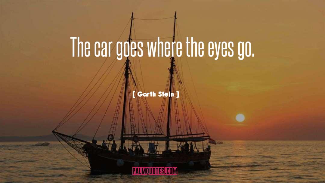 Garth Stein Quotes: The car goes where the