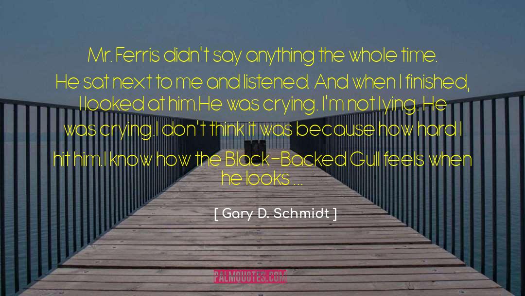 Gary D. Schmidt Quotes: Mr. Ferris didn't say anything