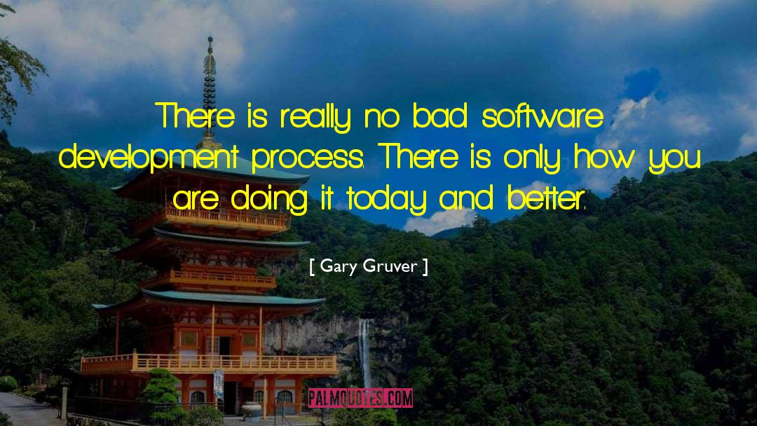 Gary Gruver Quotes: There is really no bad