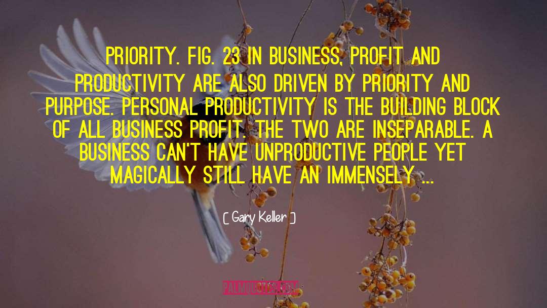 Gary Keller Quotes: priority. FIG. 23 In business,