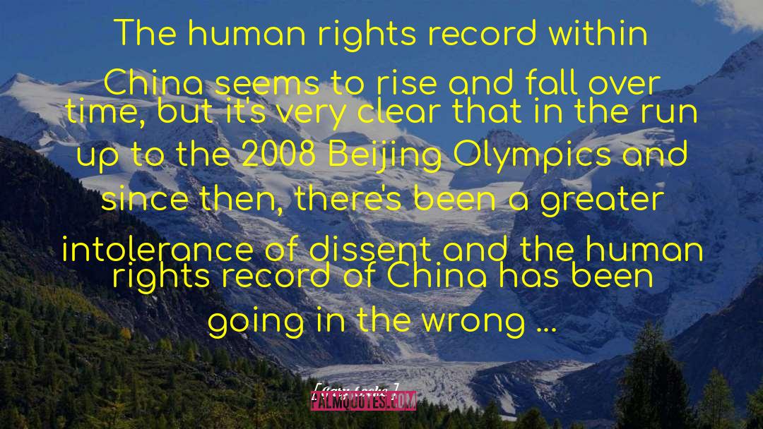 Gary Locke Quotes: The human rights record within