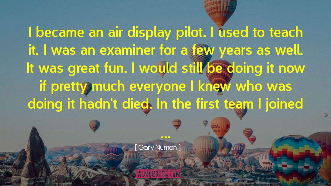 Gary Numan Quotes: I became an air display