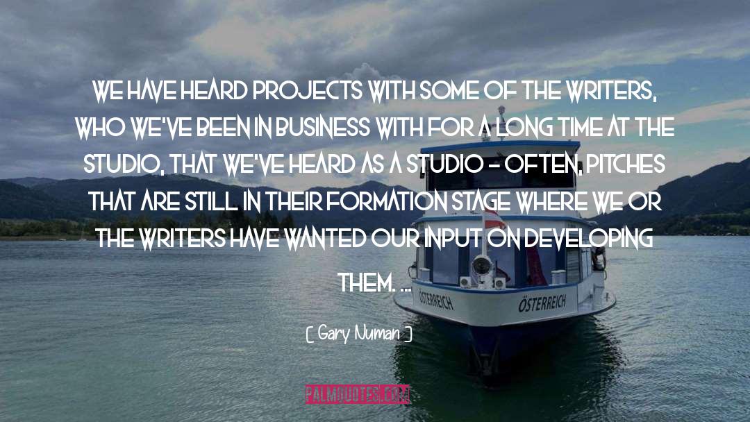 Gary Numan Quotes: We have heard projects with