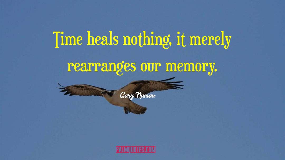 Gary Numan Quotes: Time heals nothing, it merely