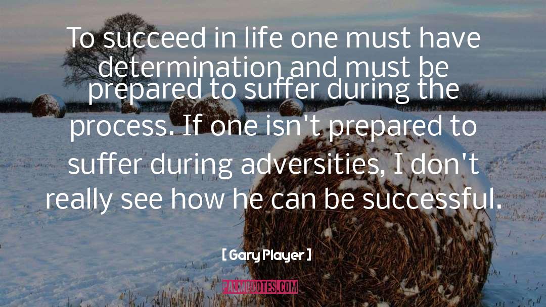 Gary Player Quotes: To succeed in life one