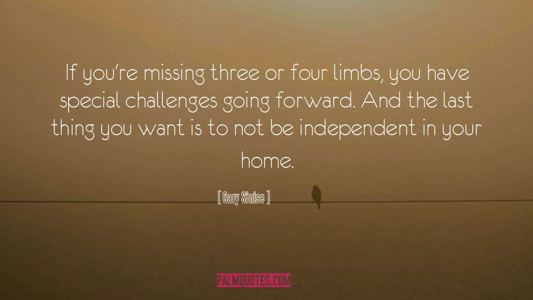 Gary Sinise Quotes: If you're missing three or